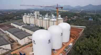 中國首批9000噸級氣膜糧倉亮相湖南